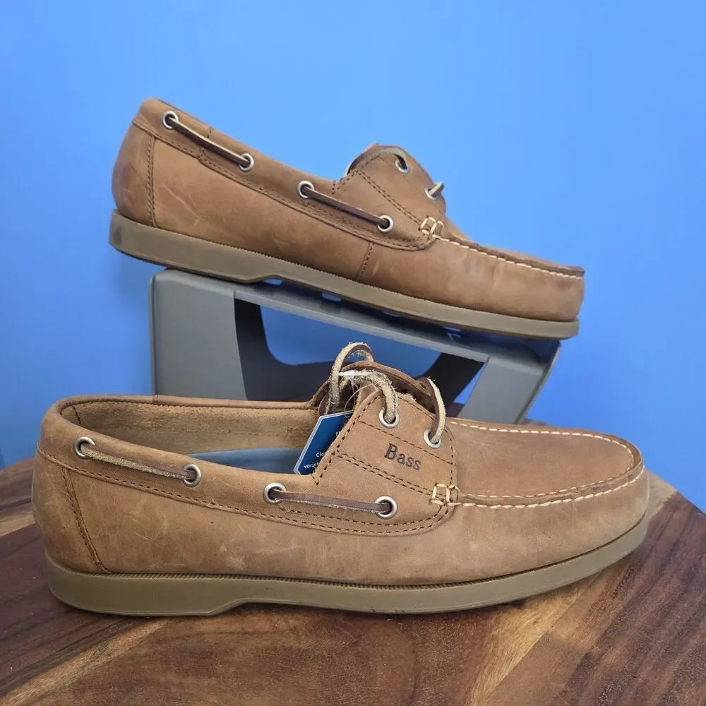 G.H. Bass & Co Seafarer Classic Boat Shoe Docksider Tan Nubuck Men's 11M